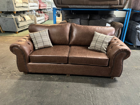3 Seater Chesterfield look sofa in Tan