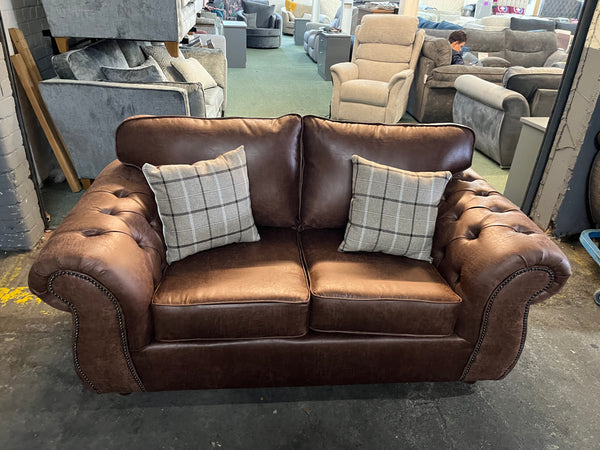 3 Seater Chesterfield look sofa in Tan