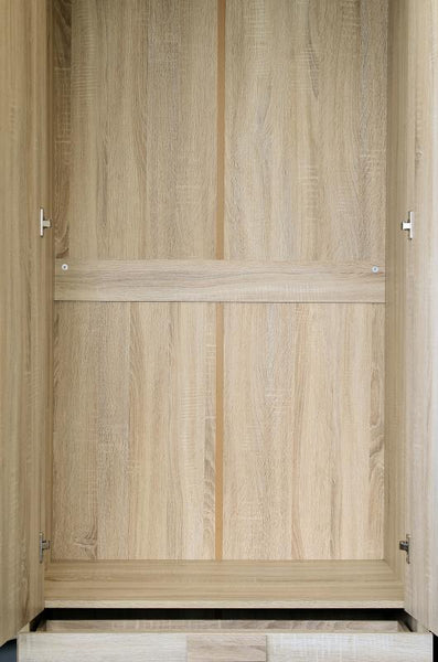 Cambourne 2 door 1 drawer wardrobe in sonoma oak effect veneer