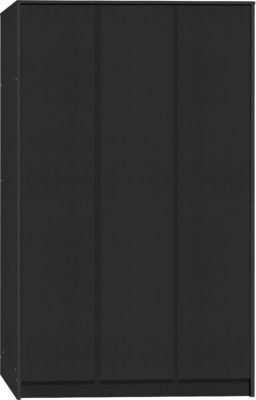Malvern 3 door wardrobe in Black