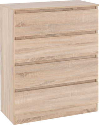 Malvern 4 Drawer chest in Sonoma Oak Effect