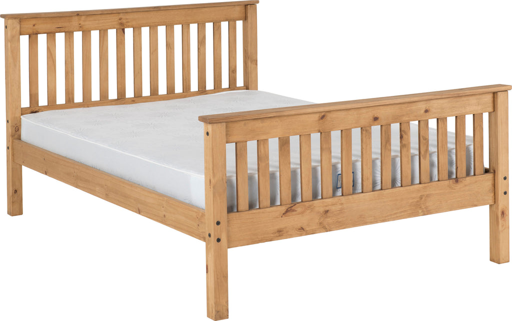 Monaco 5' Bed High Foot End in Distressed Waxed Pine