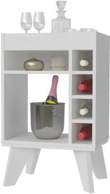 Naples Mini Bar/Side Table in White