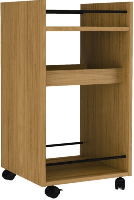 Naples Serving Cart/Side Table in Oak Effect