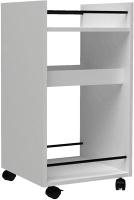 Naples Serving Cart/Side Table in White
