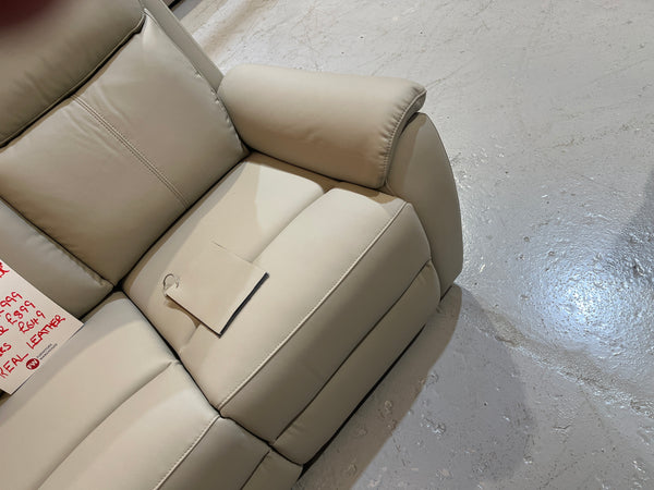 Leather 3 seater Electric Reclining Sofa