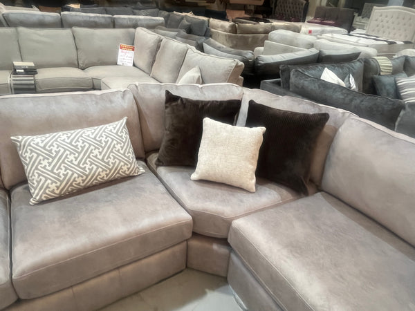 Glamour large corner sofa in Gemini Stone