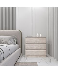 Malvern 3 Drawer chest in Urban Snow