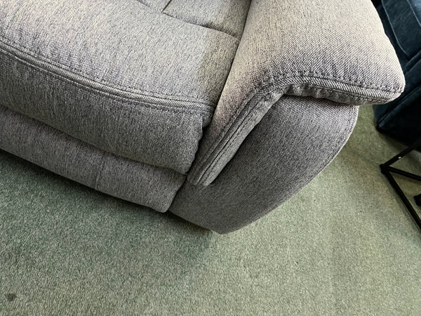 2 Seater Electric reclining sofa in grey.