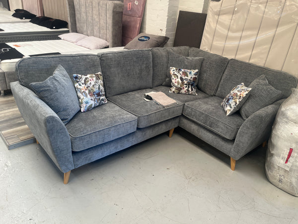 Antigua small corner sofa in  Maeve Grey