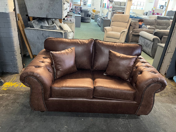 2 Seater Chesterfield look sofa in Tan