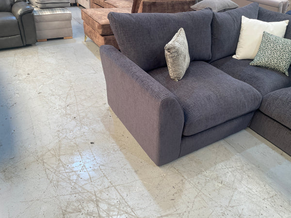 Morris sectional sofa in Willow Charcoal