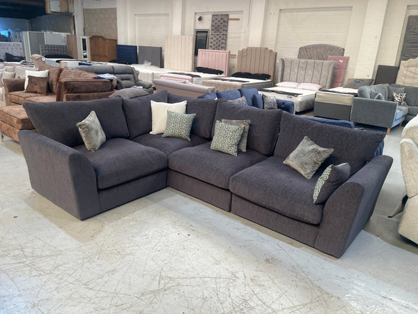 Morris sectional sofa in Willow Charcoal