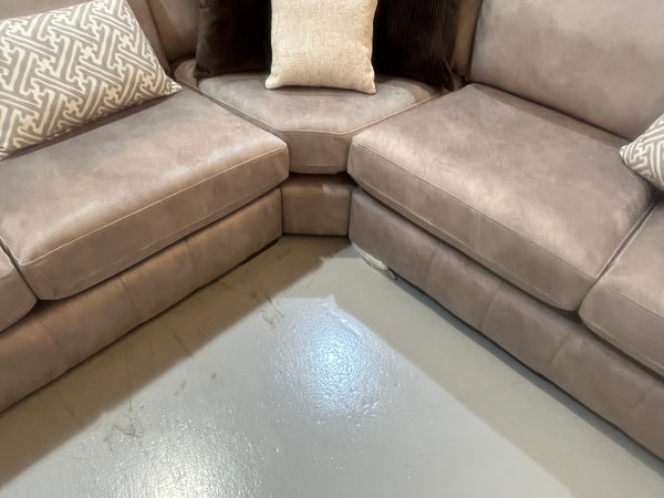 Glamour large corner sofa in Gemini Stone