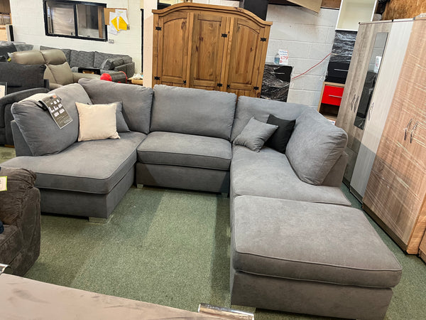 U shape sofa with matching footstool