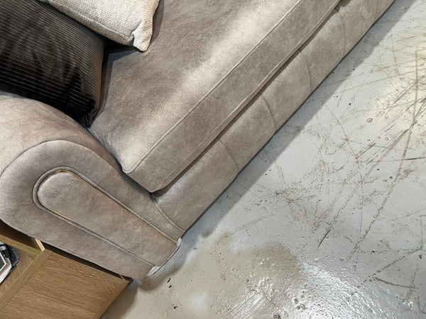 Glamour 3 seater sofa in Gemini Stone