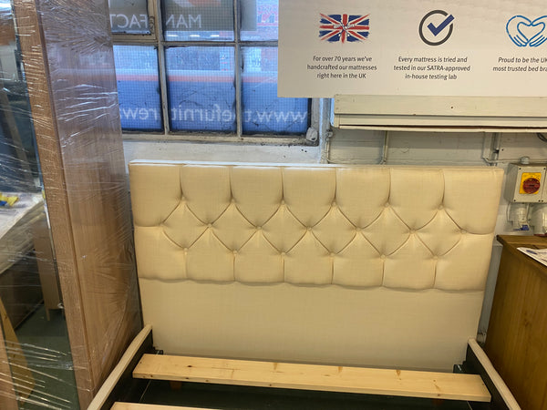 Beautiful double bed frame (available in about 40 colours and fabrics)
Prices start at £449.00 for the double bed frame and mattress when purchased together 😊
Fantastic value!!!