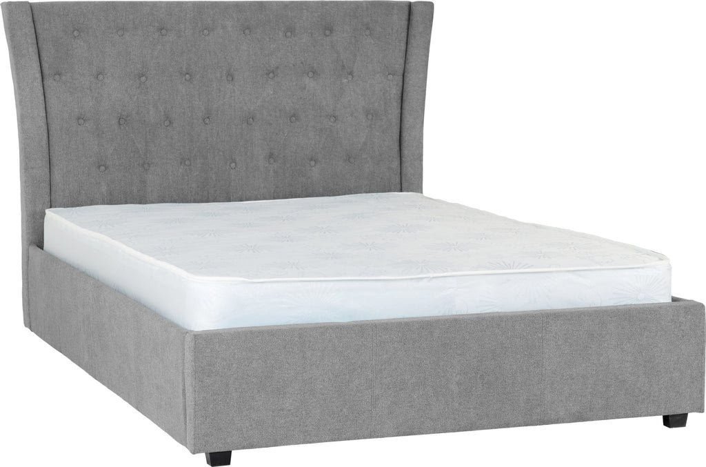 Camden Fabric Double Gas Lift/Storage Bed Frame