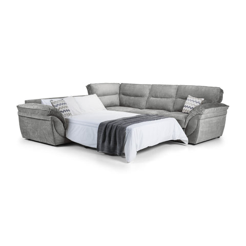 Chloe Large Corner Sofa with Metal Action Pullout Sofabed