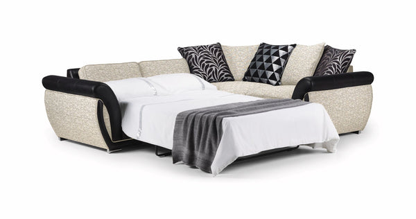 Shannon Large Coner Sofa with Metal Action Pullout Sofabed.