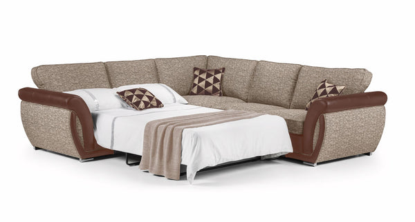 Shannon Large Coner Sofa with Metal Action Pullout Sofabed.