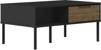 Madrid  Coffee Table in Black/Acacia Effect