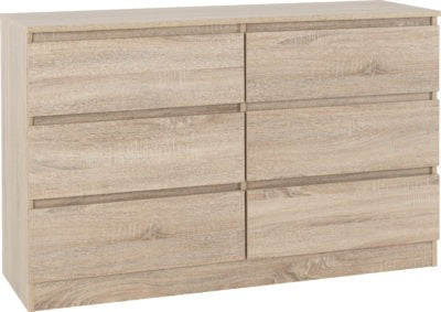 Malvern 6 Drawer chest in Sonoma Oak Effect