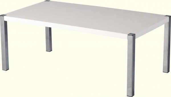 Charisma Coffee Table in White Gloss/Chrome