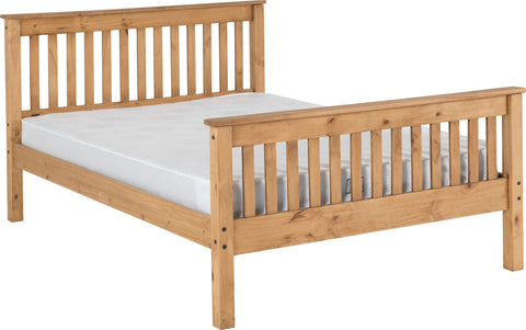 Monaco 5' Bed High Foot End in Distressed Waxed Pine