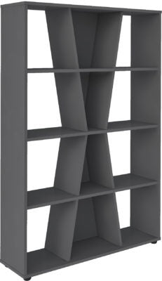 Naples Medium Bookcase in Grey