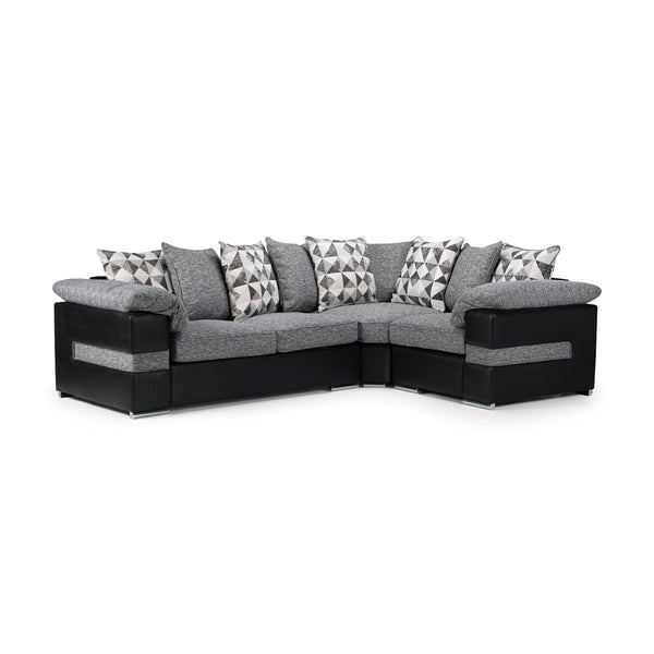 Serene Small Corner Sofa with Metal Action Pullout Sofabed ( 2 Seats corner 1 seat)