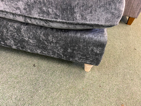 Large corner sofa in Manhatten Charcoal (2 Seats Corner 2 seats)