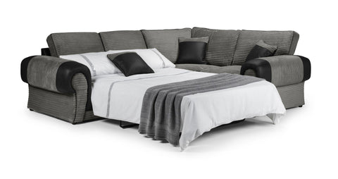 Tango Small Corner Sofa with Metal Action Pullout Sofabed.( 2 seats Corner 1 Seat )