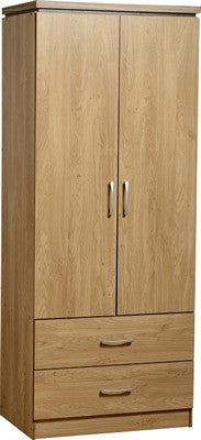 Charles 2 Door 2 Drawer Wardrobe