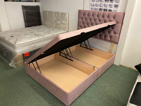 Ottoman King Size Divan Bed Base Only. Side opening