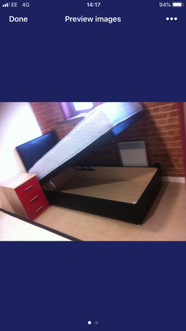 Double Divan base Only with 4 Drawers Only