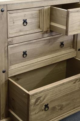 Corona 2 + 2 Chest in Distressed Waxed Pine.