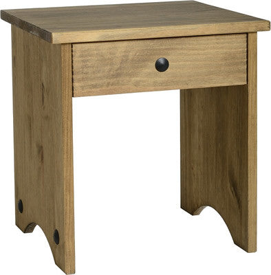 Corona Dressing Table Stool in Distressed Waxed Pine